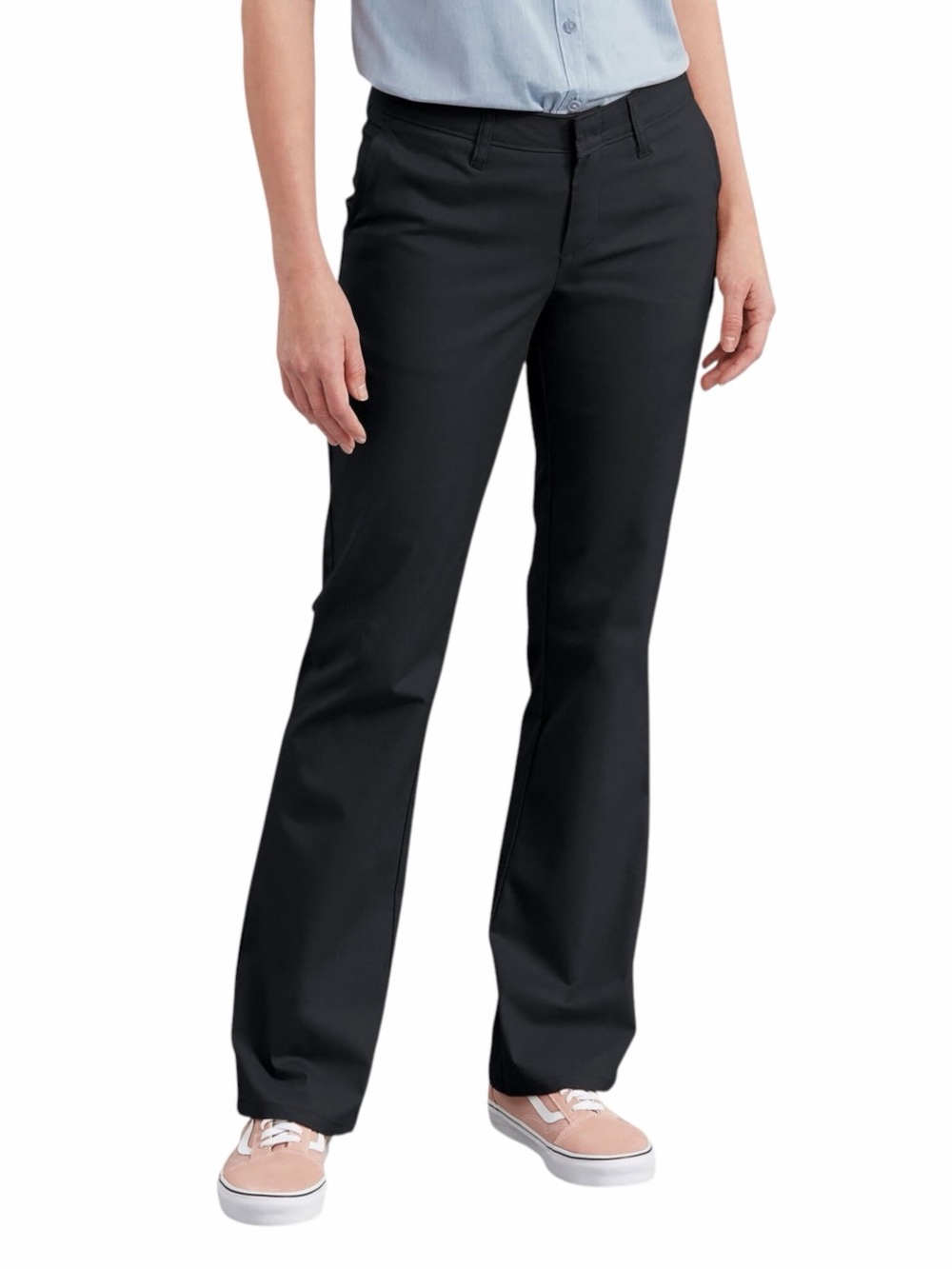 Dickies•Slim Fit Bootcut Black Pants-Long Inseam